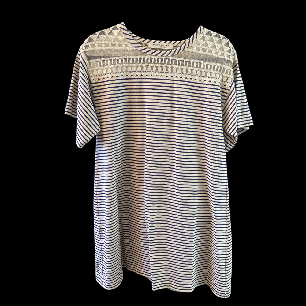 Philosophy Lorenzo Serafini Striped Tent Dress Size 6. BNWOT